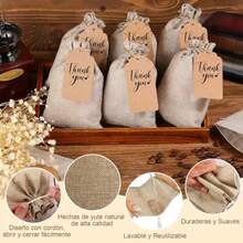 Gift Handle Shopping Bag - 米色 - 查看 3