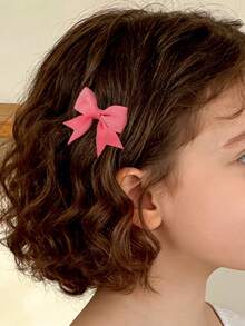 10个/套 新款可爱丝带蝴蝶结发夹，女孩发饰，彩色手工发卡