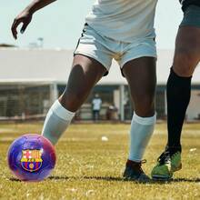 Icon Sports - Balon de futbol con Licencia Oficial de World Cluams Regulation Junior Talla 3Juguetes clásicos de la infancia, imprescindibles para niños - azulrojo - Ver 5