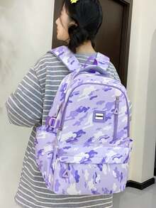 3 PiecesHigh Value Printed Backpack Set: Cute Shoulder Bag, Insulated Lunch Bag, Stationery Pouch, Lightweight & Portable, Suitable For Short Trips - YY612 - View 6