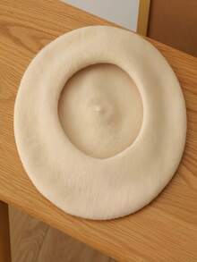 Solid Color Beret Hat, Women's, Versatile Japanese Retro Artist Cap For Winter - Multicolor - View 5