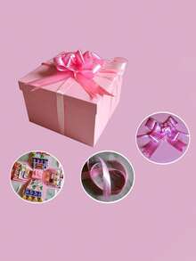 1 Set Red/Blue/Pink Explosion Gift Box, Surprise Gift, Photo Box, Creative DIY Scrapbook Album Accessories (Excluding Snacks), Couple Gift, Birthday, Proposal, Valentine's Day, Mother's Day, Graduation Party - Multicolor - View 8