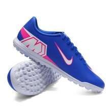 Nike 男士足球鞋 VAPOR 16 CLUB TF，舒适时尚的 TF 钉鞋，训练鞋，FQ8446-446，适用于短绒人造草坪 - 賽車藍/白 - 查看 3