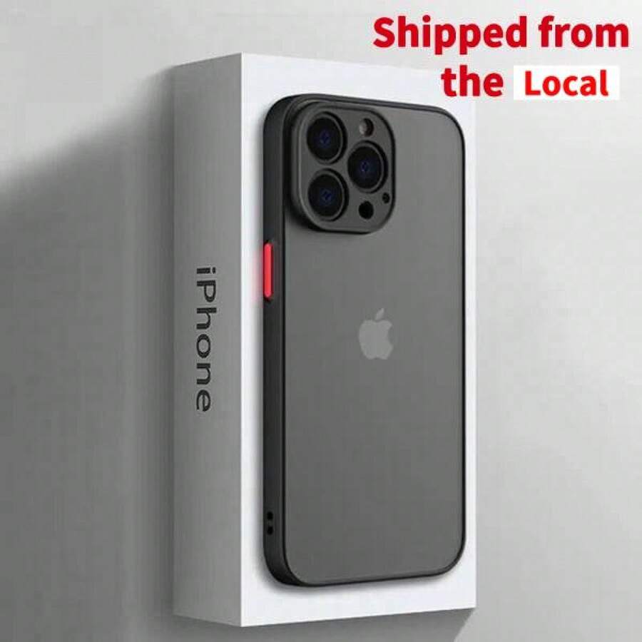 Case for  17 16 15 14 Pro Max 13 12 11 Plus 7 8 Mini Shockproof Cover. The touch is warm and delicate, anti-slip and comfortable, and the grip experience is excellent. - Schwarz - Übersicht 1