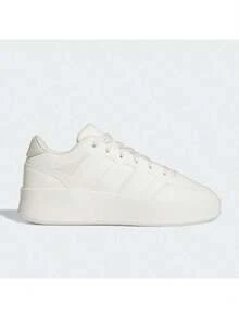 Adidas Mullaly Low男女同款休閒厚底輕便板鞋 - 米色 - 查看 11