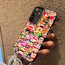 Estuche para teléfono con patrón de caras de monos coloridos Compatible con estuches para teléfonos ,  17,  16 Pro Max,  15 Pro Max,  13 y  12 Duradero, a prueba de golpes y elegante Una excelente opción para familiares, amigos, seres queridos, novios/novias y regalos de Navidad y Año Nuevo - Negro - Ver 5