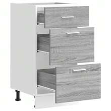 vidaXL Mueble bajo "Lyon" gris Sonoma 40 x 46 x 81,5 cm madera de ingeniería - Gris - Ver 5