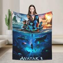 Films Avatars Blankets Quality Warm Throw Blanket Winter Outdoor Fashion Bedspread.Jpg - trắng - Xem 1