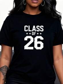 Graduation T-Shirt Class Of 2026, Fun Gift For Senior Students-1 - Black 2 - View 2