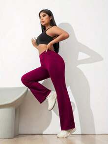 New Style Sport Pants -  Must-Have Women.Sport Base Layer Pants Running And Yoga.Çok Fonksiyonlu Fermuarlı Cepler.Quick-Drying Pants.Athleisure Wear,Suitable Sports - Màu Đỏ Sâu - Xem 6