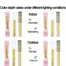 12pcs/Set 20-Inch Party, Cosplay And Holiday Gift Glitter Synthetic Hair Extensions, Heat Resistant With Clips, Hair Accessories - Multicolor - View 9