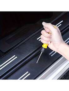 4pcs Leather Car Door Sill Scuff Plate Sticker Accessories For FOCUS - 4PCS - View 8