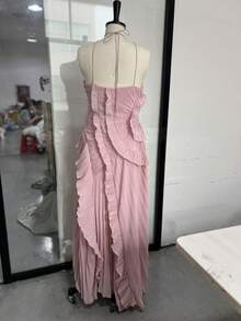 Women's Dress, New  Pleated Collar Sexy Dress, Sweet Dress - 粉色 - 查看 4