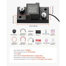 Doppelbatterie Trennrelais Kit, 12 V, 80 A, VSR-spannungsempfindliches Relais mit Voltmeter, LCD-Bildschirm, Batterie-Trennschalter, kompatibel mit Blei-Säure-Batterien, für UTV, ATV - Set: Blei-Säurebatterie 12 V 80 A mit LCD-Anzeige, 60 cm Kabel (6 AWG) - Übersicht 7