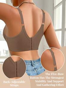 Peach Girl Mocha Brown Sexy Lace Bra, Women's Supportive Lift Comfortable Bra - Mocha Brown - View 5