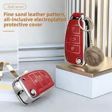 Audi Q3 Folding Key Fob Cover, Leather Key Case For Audi A1/A3/A6/S3 New Q7 A5 - one-size - View 1