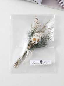 Bohemian Style Mini Dried Flower Bouquet Set | Small Vase Floral Arrangement | Desktop Decor | Mailbox Gift - Multicolor - View 21