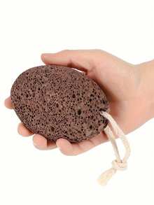 1块天然浮石 - 去茧器，手足护理工具，无需用电，便携式磨脚器，耐用美容工具，轻松去除厚茧，修脚美甲必备