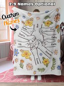Esta manta personalizada para el Día de la Madre se puede personalizar con tu nombre. Se puede usar como chal, manta con estampado floral o manta con mensaje de aniversario. Es un regalo ideal para el Día de la Mujer, el estreno de una casa, el Día de San Valentín, aniversarios, el Día de la Madre y otras ocasiones. También es un regalo perfecto para mamá, abuela, esposa, esposo, padre, madre, familia y amigos. Adecuado para aniversarios, el Día de la Madre y cumpleaños. - Estilo 1 - Ver 15