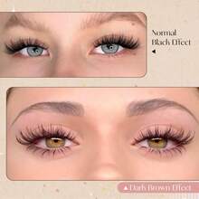 Winifred Brown Lash Clusters Natural Cluster Eyelash Extensions Wispy Eyelash Clusters Manga Anime Lash Extension 16mm Dark Brown Individual Lashes - GManga Brown - 查看 4