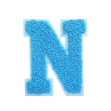 1/26pcs Chenille 2.8 Inch Letter Iron-On Patches, Suitable For Repairing Jeans, T-Shirts And Other Clothing, Letter Patch Badges