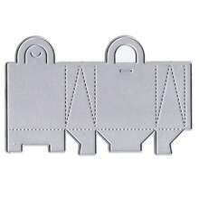 1件金属切割模板礼盒情人节模切图案，适用于贺卡装饰、DIY剪贴簿、相册卡片