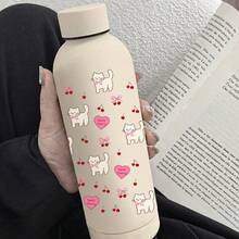 1 szt. 500 ml Tulipan, Czerwona Róża, Wzór Wiśniowy Stal nierdzewna Podwójne ścianki Kubek do kawy z izolacją próżniową, Kubek do zimnych napojów, Kubek podróżny, Nadaje się do przechowywania trufli i czekolady, Świetny prezent dla dziewczyny, Boże Narodzenie - Wielokolorowe - Zobacz 10