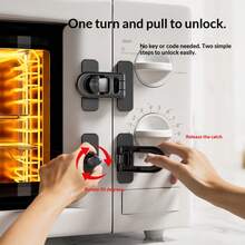 Heavy Duty Refrigerator Door Lock Set - Enhanced Acrylic Adhesive Formula, No Trace, Won't Damage Furniture, Tool-Free Installation, Suitable For: Combination Lock File Cabinet, Cash Box Reinforcement Lock, Safety Cabinet Lock, Food Storage Room And Freezer, Car Door Lock - Multicolor - View 12