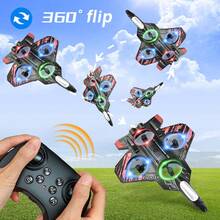 TOKQI Wireless Remote Control Drone, Fighter Toy Quadcopter With Durable Lights And Hovering Function, Equipped With Protective Frame, Adjustable Speed, Optical Flow Hovering, Headless Mode, One-Key 360° Flip, Easy For Beginners, Perfect Gift For Holidays - Multicolor - View 8