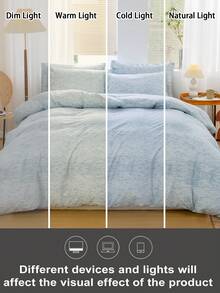 Bộ ga trải giường 3 món, thoáng khí, siêu mềm, chống xù lông, thân thiện với da, mềm mại, chống xù lông, đồ dệt gia dụng, trang trí phòng ngủ, bao gồm 1 vỏ chăn và 2 vỏ gối (không bao gồm chăn bông), trang trí nhà cửa phòng ngủ thời trang, phù hợp với giường đơn/đôi/nữ hoàng/vua, có thể giặt máy, nhiều màu sắc để lựa chọn, quà tặng lãng mạn ngày Valentine, vỏ chăn họa tiết dệt. - Nhiều màu - Xem 8