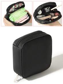 Large Capacity Sanitary Napkin Storage Bag Handbag Medium Bag Sanitary Napkin Storage Bag Women's Change Storage Bag Convenient To Carry Pocket Bag Thickened Travel Menstrual Pad, Sanitary Storage Bag, Sanitary Bag, Monthly Bag 1pc ,Travel Essential Bag - Multicolor - View 4