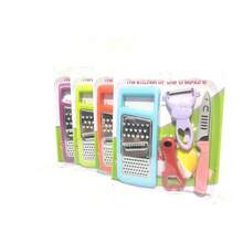 TendenciaKit Rallador + Pelador + Cuchillo + Abre Botellas 4 En 1 CelesteCalidad premium - Celeste - Ver 5