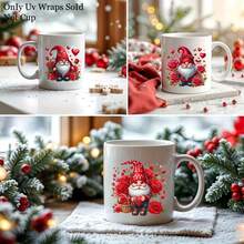 40PCS Valentines Gnome Theme Rub On Transfer Stickers Vinyl Decals Set - Versatile , Gnome Love Roses Pattern Theme Sticker For Cup, Furniture, Glass, Easy Apply DIY Home & Life Inspired - Multicolor - View 11