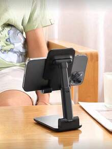 1pc Foldable Desk Phone Holder Stand, Compatible With All Smartphones, Ideal Office Accessory, Suitable For Android Phones, Birthday Gift For Family And Friends, Phone Accessory - Multicolor - View 4