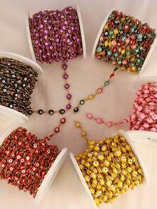 1米不锈钢眼链，DIY项链手链饰品制作配件 - 1米#眼睛鏈條 - 查看 6