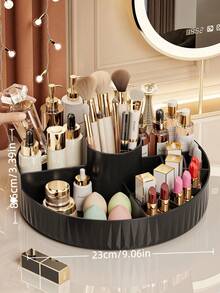 这款白色、黑色、粉色、黄色圆形网格收纳盒，可旋转设计，方便取用物品，适用于书房、梳妆台、洗手池等多种场景，高效收纳化妆品。旋转设计让化妆更加便捷，是情人节、母亲节等节日送给母亲、朋友、家人和女友的理想礼物，也是化妆间装饰、化妆包和旅行必备品。 - 彩色 - 查看 14