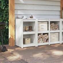 vidaXL Armadio da cucina Bianco 55 x 55 x 92 cm Pin massiccio - Bianco - Visualizzare 4