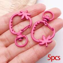 5 piezas Llavero con mosquetón de fresa colorida, mosquetones giratorios con forma de fresa linda, accesorios DIY para bolsos, llaveros, conectores, joyería - Multicolor - Ver 20