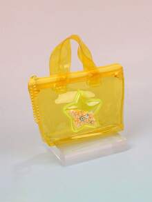 Girls' Fashion Star Glitter Mini Coin Purse, Transparent Jelly Storage Bag, Party Supplies Small Gift Pouch - Multicolor - View 10