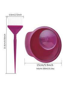 2/3pcs Hair Dye Tool Kit, Hair Mixing Dye Set, Suitable For Professional Salon And Home Hair Coloring Styling