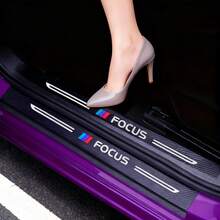 4pcs Leather Car Door Sill Scuff Plate Sticker Accessories For FOCUS - 4PCS - View 1