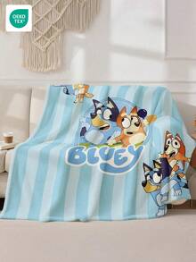 Bluey 1pc  Flannel Blanket - Perfect For Room Decor, Ultra Soft, Lightweight, Cartoon Print Includes  Throwing Balloons,  & Mom, Great For Home Use, Daily Use, Also A Birthday Gift For Friends, Family Or Yourself, Cozy & Warm. Note: Size Is 28*39 Inches - Very Small. - Multicolor - View 11