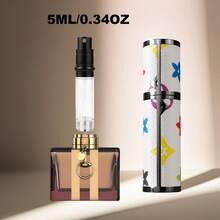 高级合金香水补充瓶，底部注油设计，优雅旅行喷雾器，奢华便携喷雾器，防漏香水盒