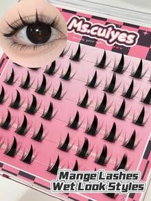 48 مجموعة من بوكيمون، مجموعة القمة بلا ذروة، مجموعة قمة الحب الكوميدي، مجموعة قمة الرسوم المتحركة C Carl DIY، مجموعة قمة الشبه الفردية، مجموعة DIY الطبيعية للعب الأدوار، حركة العين، كثافة فائقة المنخفضة، شريط القمة غير البارز، رموش قابلة لإعادة الاستخدام - الأسود - مشاهدة 1