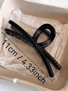 2个/1个女士豹纹鲨鱼心形发夹，优雅简约韩版发饰，百搭日常、休闲、派对、海滩、度假、发型设计、洗头、化妆、时尚穿搭，适合秋冬春夏四季佩戴，优雅发爪夹 - 彩色 - 查看 3