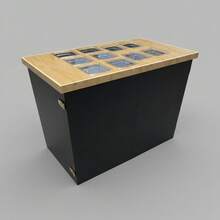 TendenciaBarra Snacks Mesa Plegable Dulces Negro Y MaderaCalidad premium - 1 - Ver 8