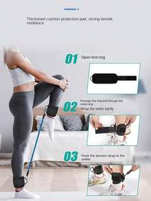 6-Piece Ankle Resistance Band Set, Ankle Joint Exercise Band, Leg And Ankle Joint Resistance Band, Fitness Training Equipment For Hip Joint Combat Training, Hip Raising Exercise Band (For Hip Raising Exercises) Suitable For Both Men And Women - 彩色 - 查看 5