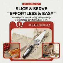 Stainless Steel Pizza Server , Multifunctional Pie Cake Slicer Cutter, Triangular Cheese Spatula Shovel, Heavy Duty Pastry Transfer Tool For Kitchen Baking, Dessert, Tart, Waffle, Durable Household Kitchen Gadget - Cheese Spatula (1 Piece) - View 1