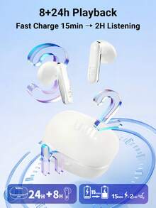 JBL T280TWS X3 真无线耳机，半入耳式设计，32 小时超长续航，ENC 通话降噪，触控操作，Hi-Fi 音质，配备 USB-C 无线充电盒，专为运动和游戏设计 - 藍色 - 查看 6