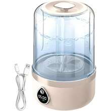 便携式迷你洗衣烘干机二合一，USB充电，带甩干功能，3种模式，适用于清洗内衣、袜子和其他衣物，是居家、旅行、露营和宿舍使用的理想之选。